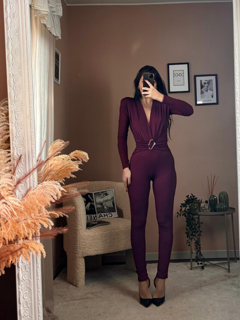 tuta goldy- bordeaux