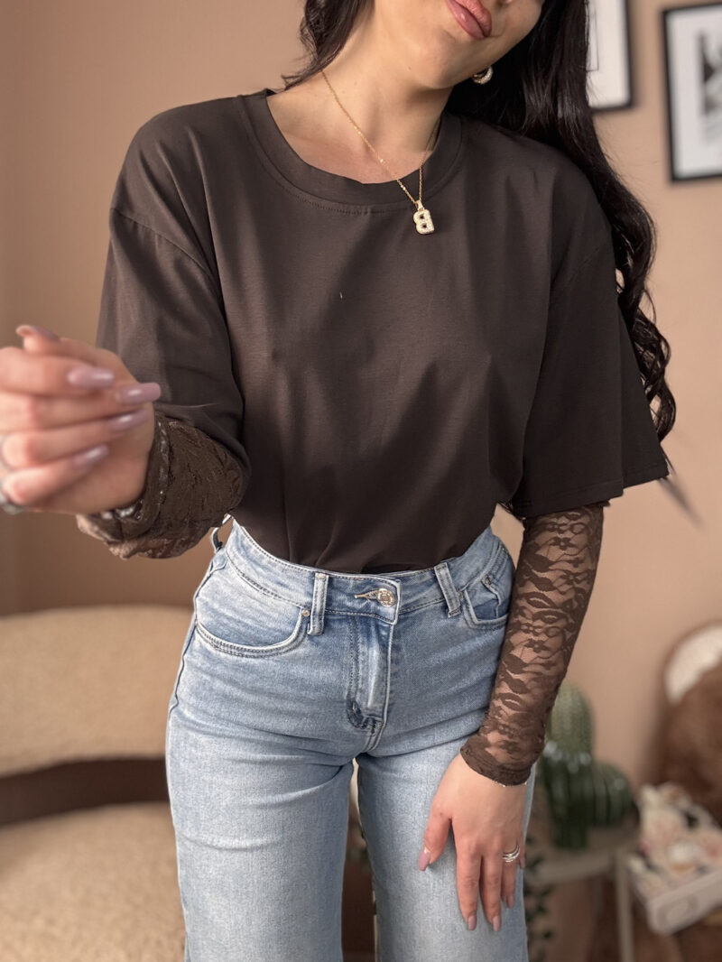 t-shirt mayra- cioccolato - immagine 3