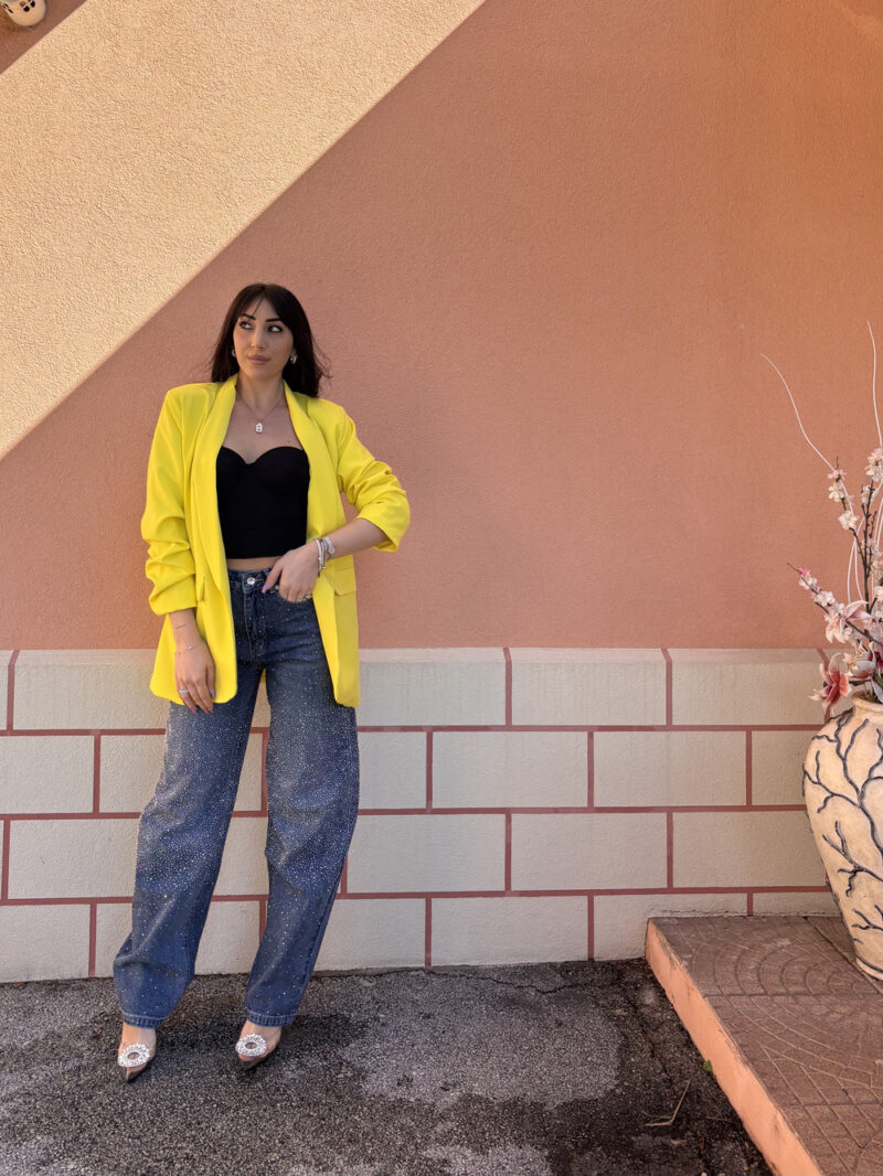 blazer zoe- giallo burro - immagine 4