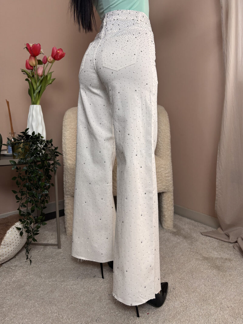 JEANS WHITE STRASS - immagine 2