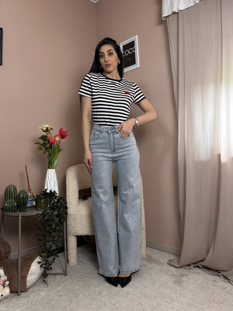 jeans full strass - immagine 5