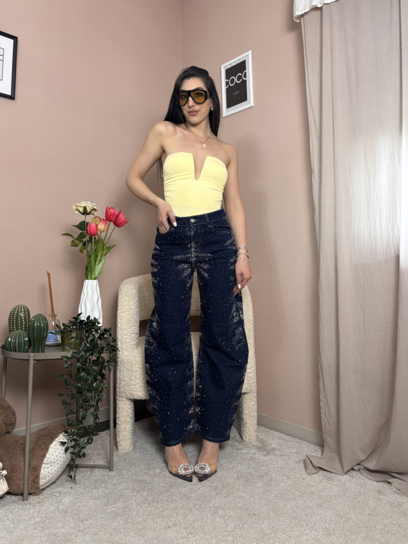 jeans tiger strass - immagine 7