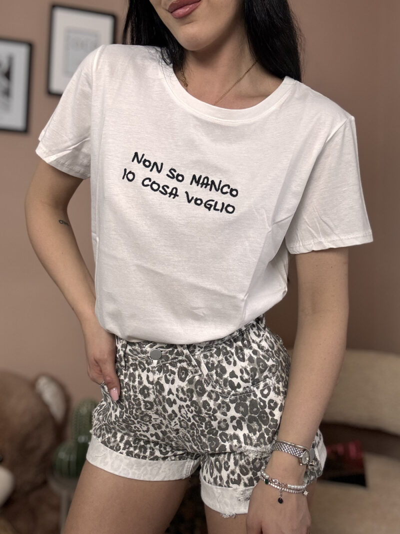 t-shirt non so manco io cosa voglio- nera