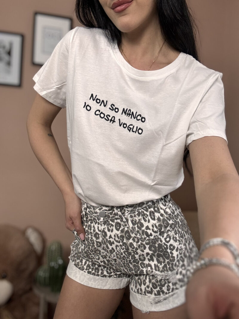 t-shirt non so manco io cosa voglio- nera - immagine 2