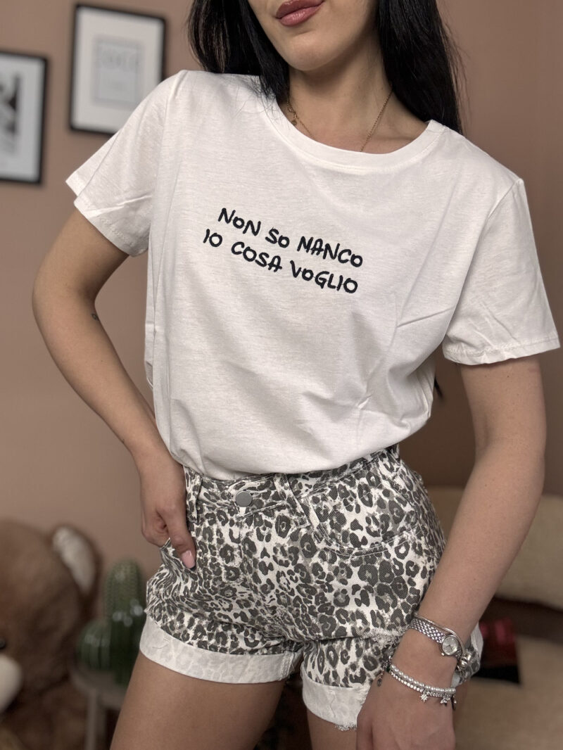 t-shirt non so manco io cosa voglio- nera - immagine 3