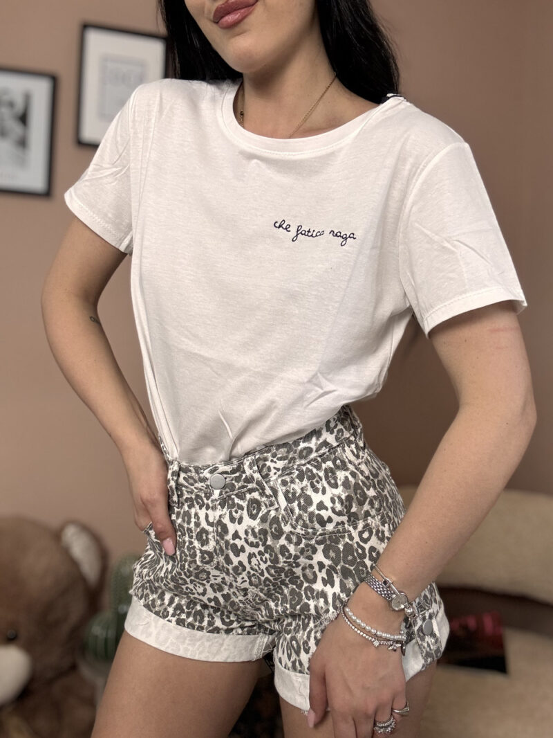 t-shirt che fatica raga- nero