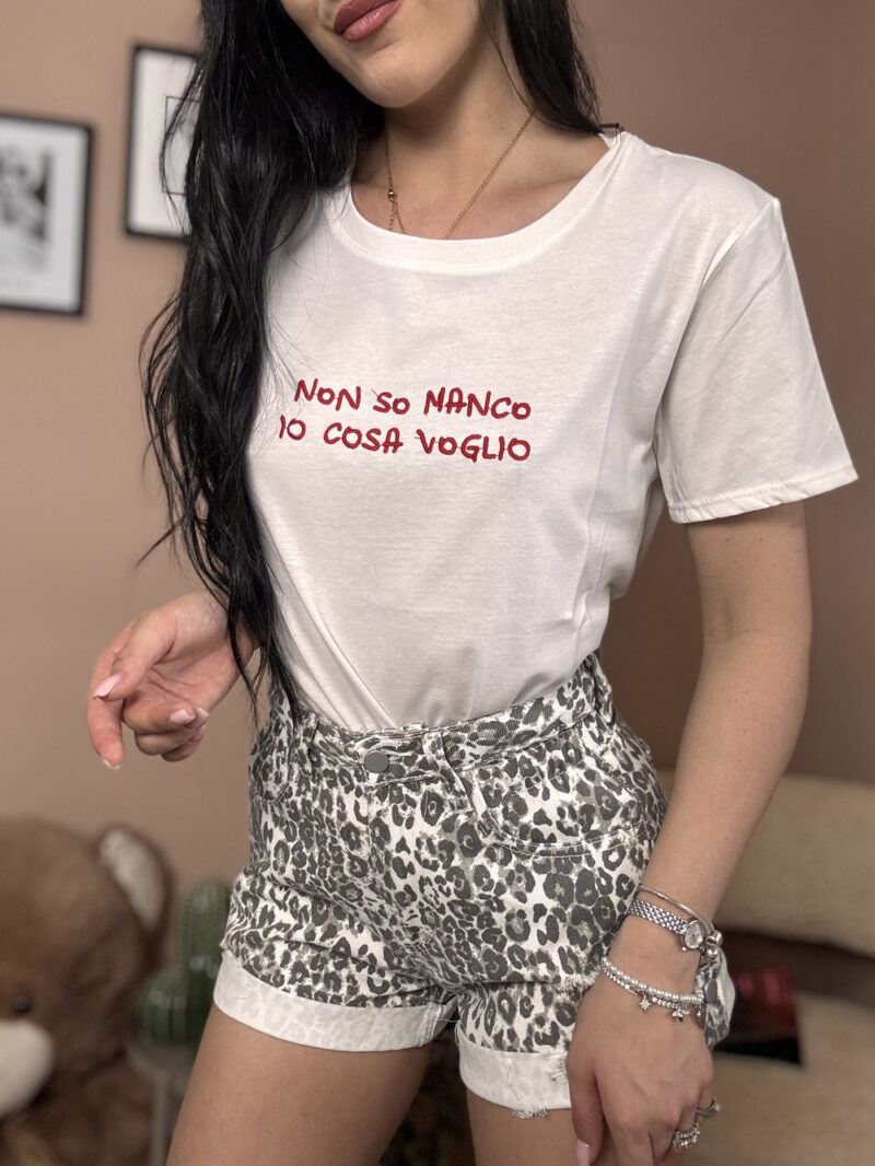 t-shirt non so manco io cosa voglio- rossa - immagine 2
