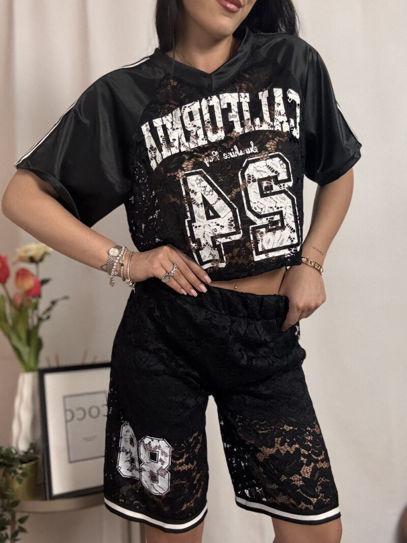 bermuda sporty- nero - immagine 2