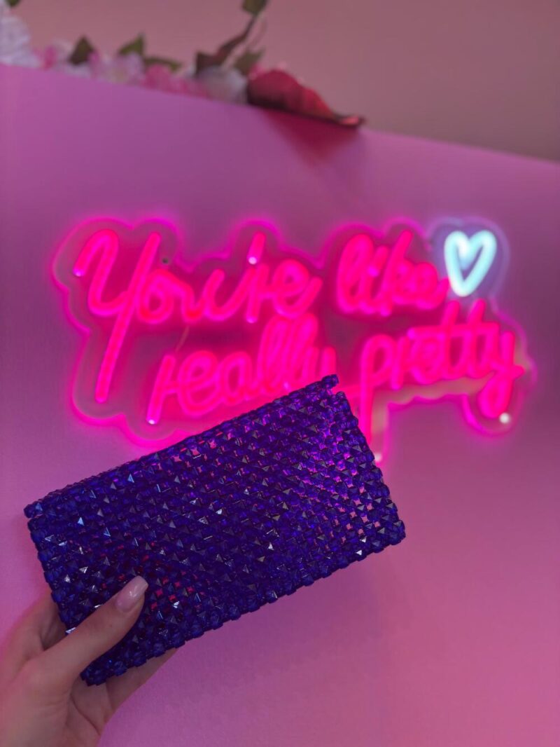 pochette très chic- blu