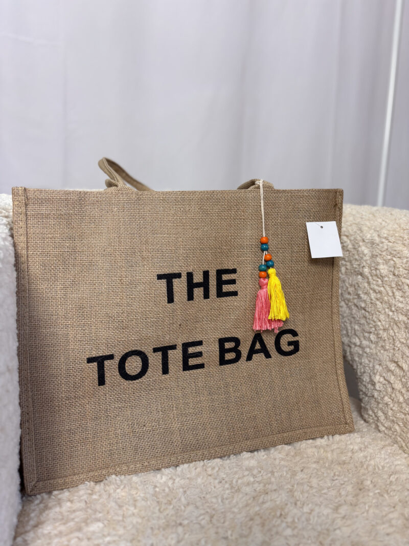 the tote bag mare- paglia scura - immagine 2