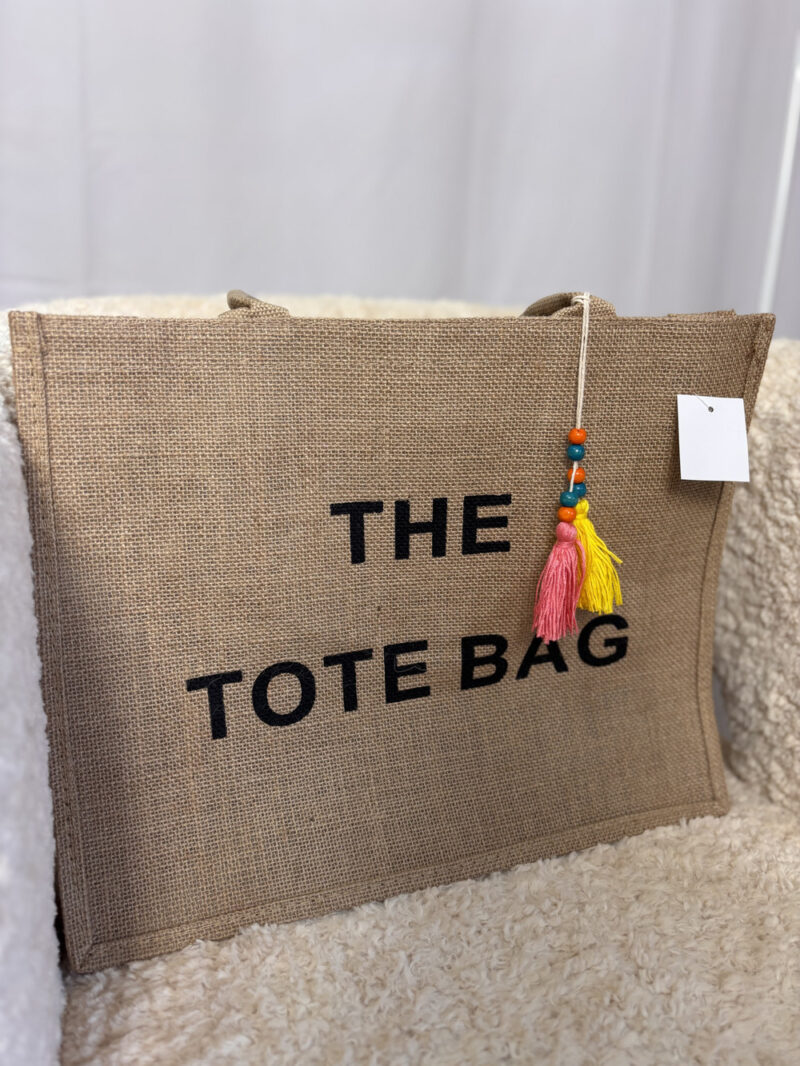 the tote bag mare- paglia scura