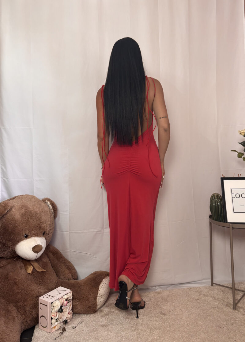 abito corinne- corallo - immagine 5