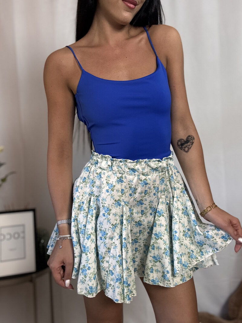 gonna flower- azzurra e bianca - immagine 2