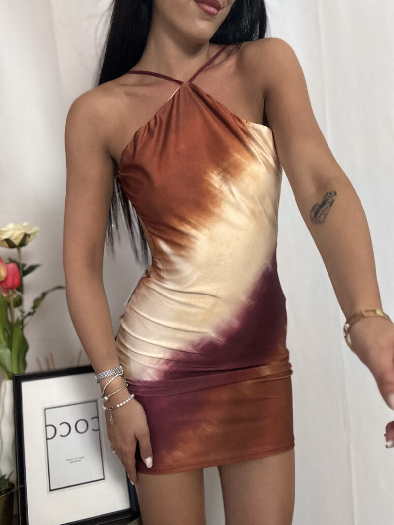 tubino eva- mattone e beige - immagine 4