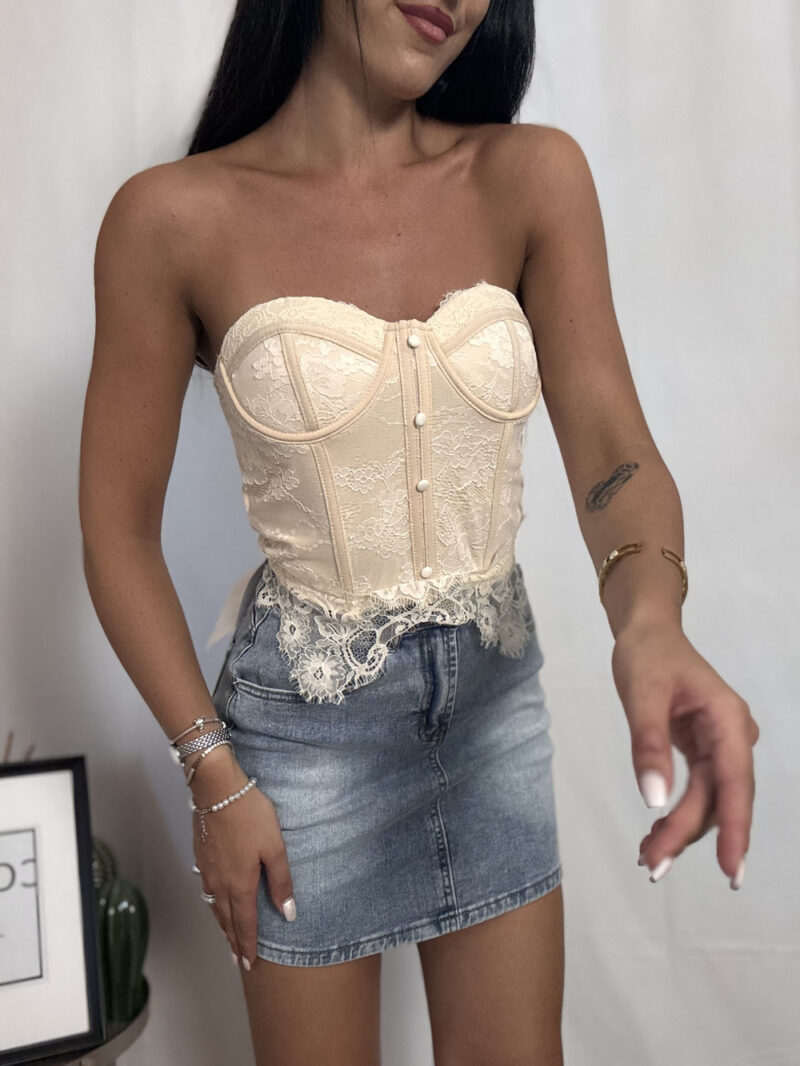 corpetto dayana- crema - immagine 2
