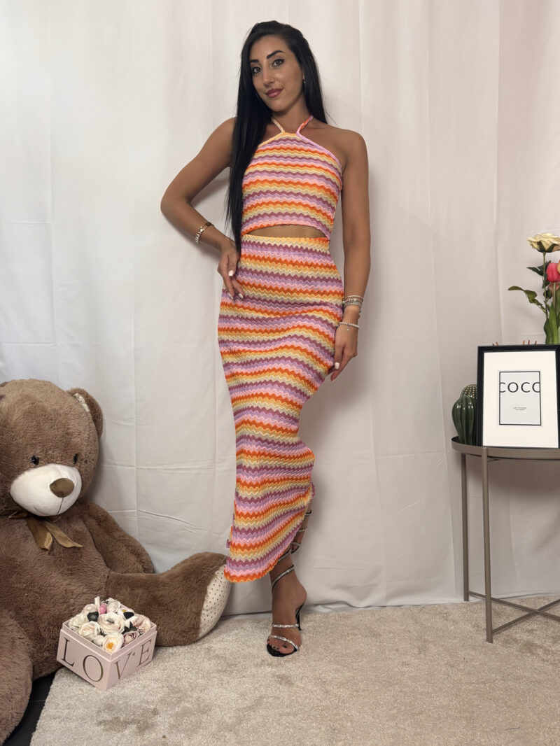 coord. set jasmine- rosa e arancio - immagine 2
