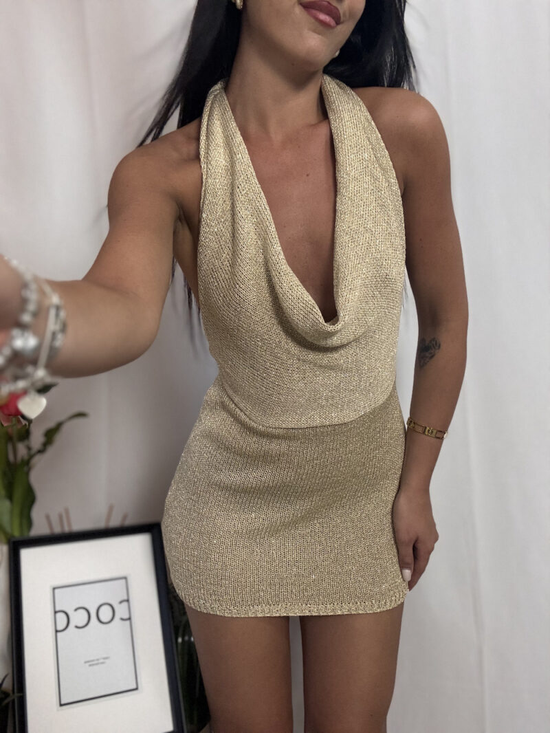 tubino lurex nora- oro - immagine 5