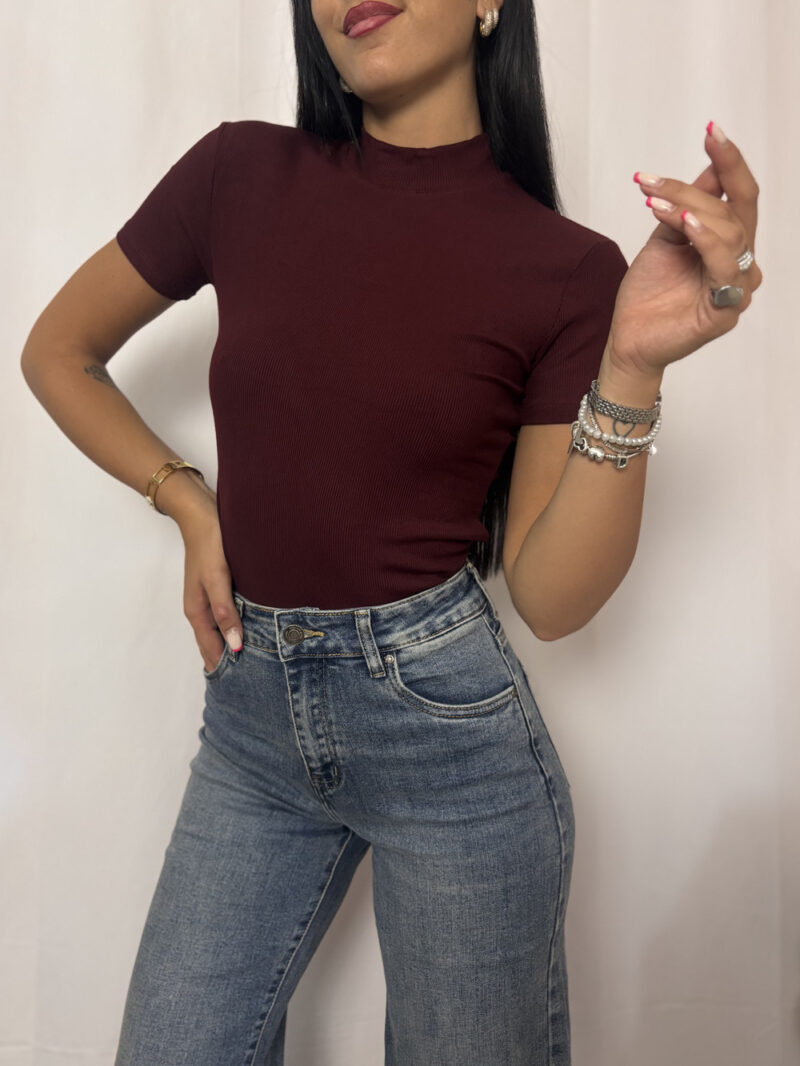 t-shirt eva- burgundy