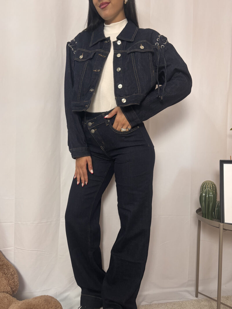 GIUBBINO DENIM SCURO - immagine 3