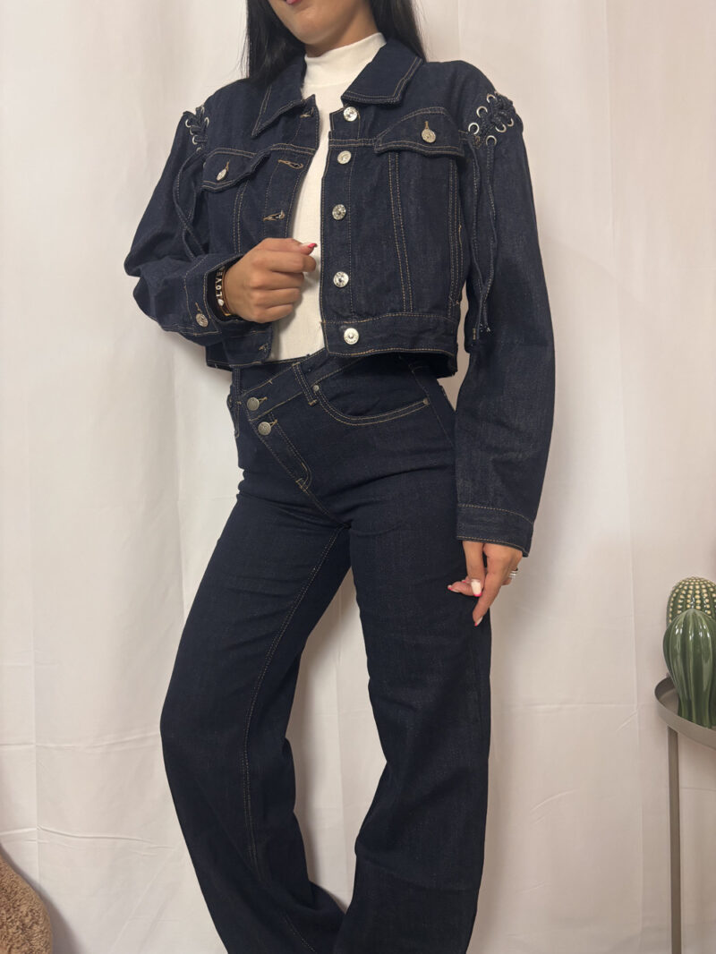 GIUBBINO DENIM SCURO - immagine 2