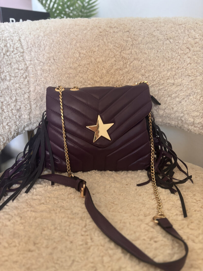 borsetta stella- dark purple