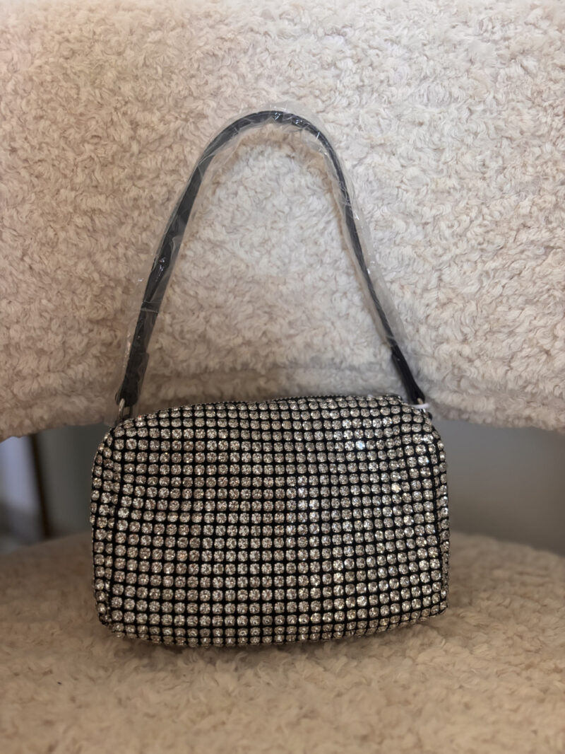 borsa strass- nera - immagine 2