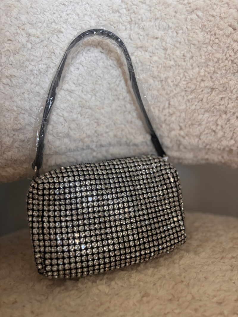 borsa strass- nera