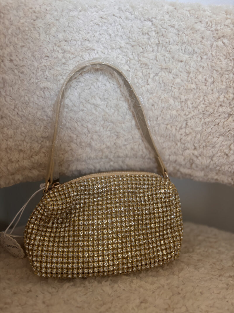 borsa strass- gold