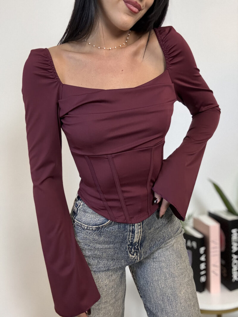 corset. lucy- bordeaux