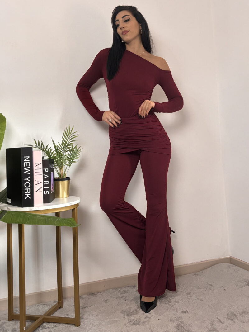 coord. set iris- bordeaux