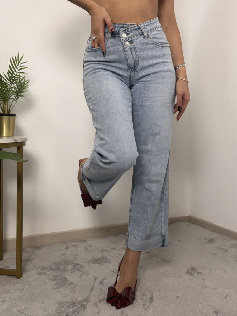 jeans denim- risvolto - immagine 2