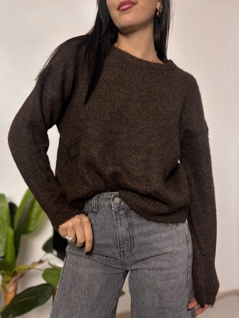 Maglione kamelia- Choco - immagine 2