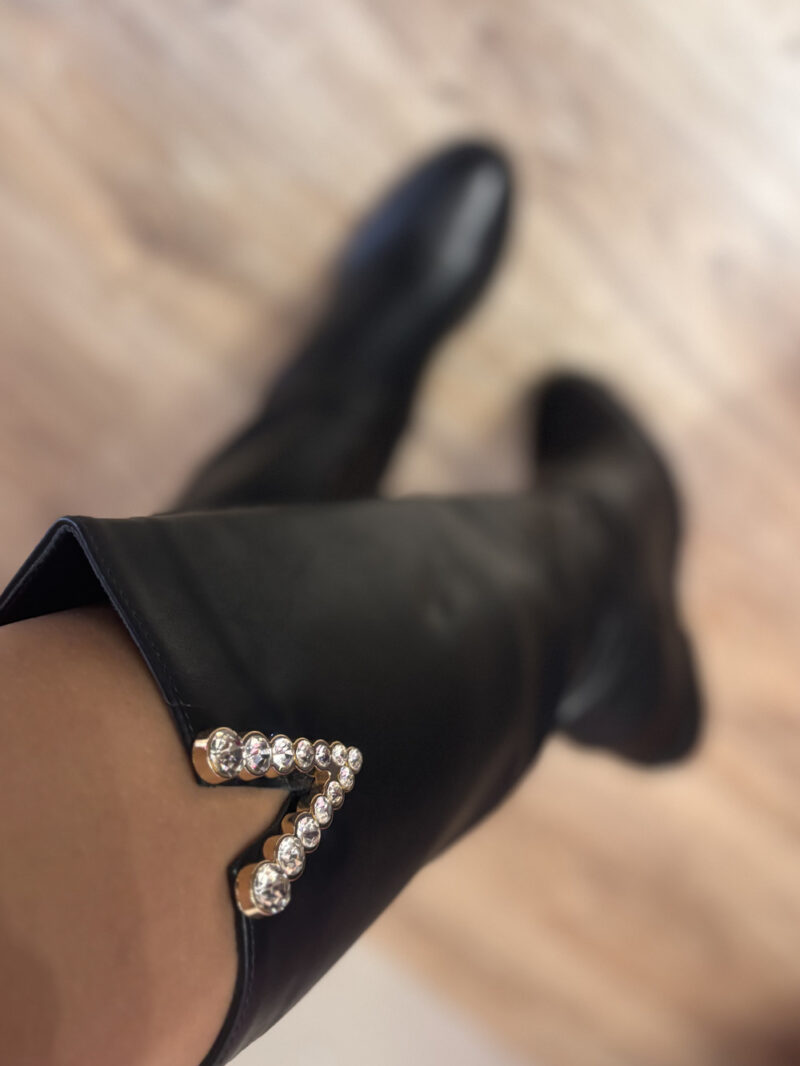 stivale v - strass