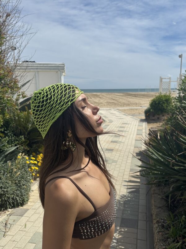 cuffietta crochet- verde