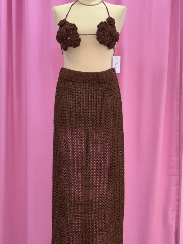 longuette lurex choco